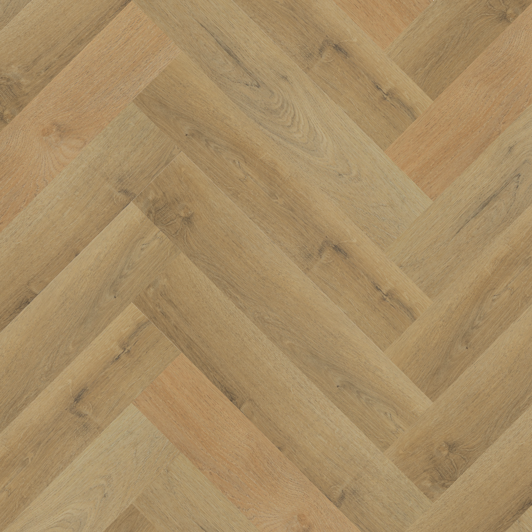 Fireside Oak Herringbone Luxury Click Vinyl Flooring 5.5mm