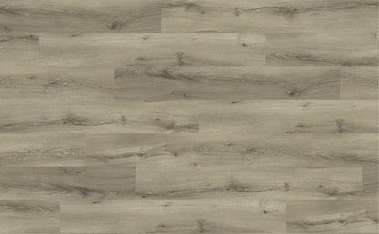 Light gray-brown wood plank flooring with visible grain and knot textures, arranged in horizontal planks.