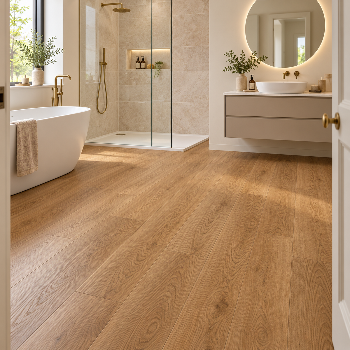 Caramel oak Luxury Click Vinyl Flooring 6mm