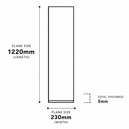 Honey Fell Oak Luxury Click Vinyl Flooring 5mm
