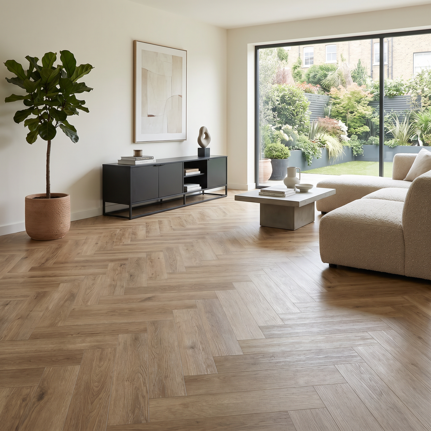 French Oak Herringbone Luxury Click Vinyl Flooring 5.2mm