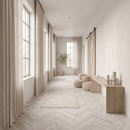 Ivory Luxury Herringbone Click Vinyl Flooring 5mm