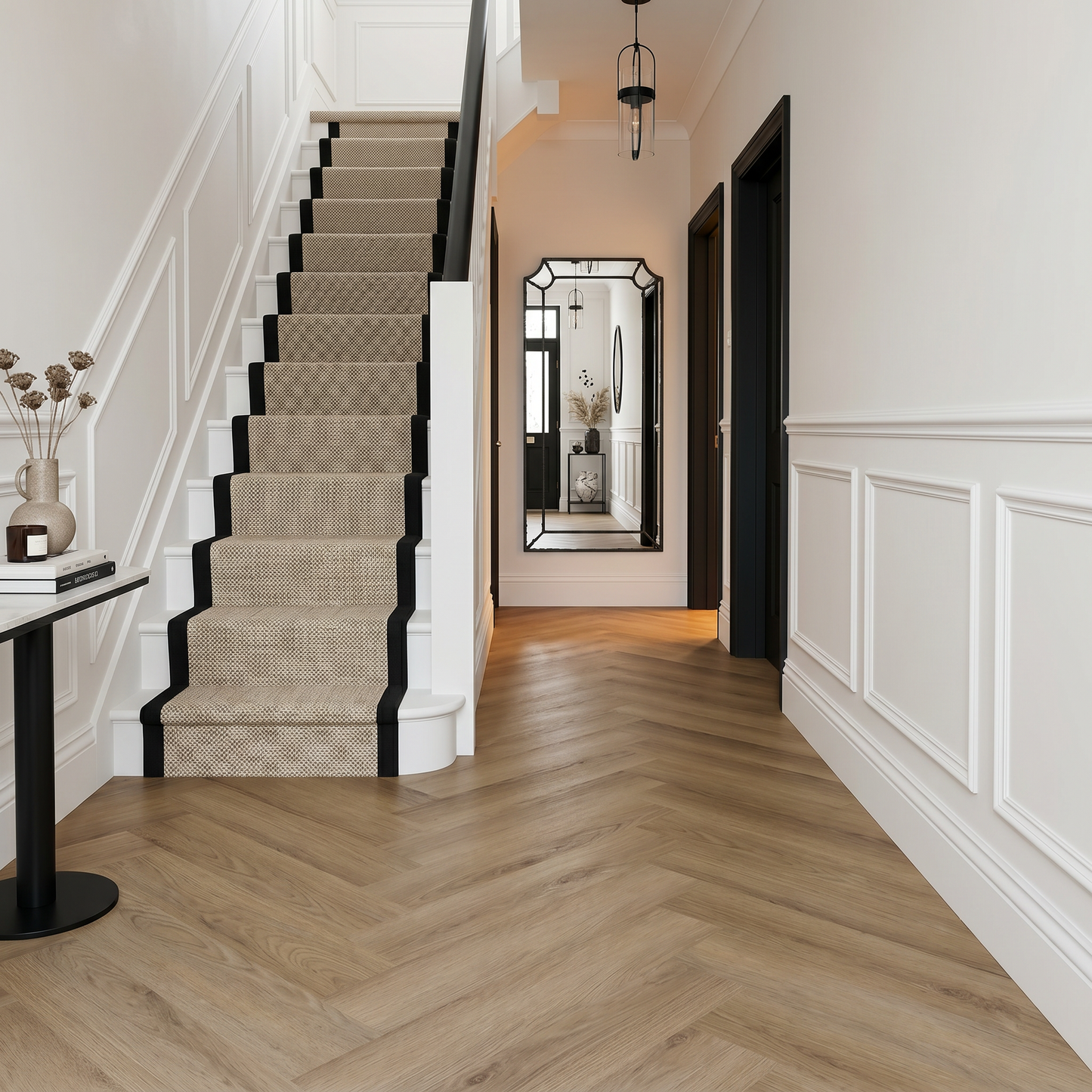 Lesedi Oak Herringbone Luxury Click Vinyl Flooring 5mm