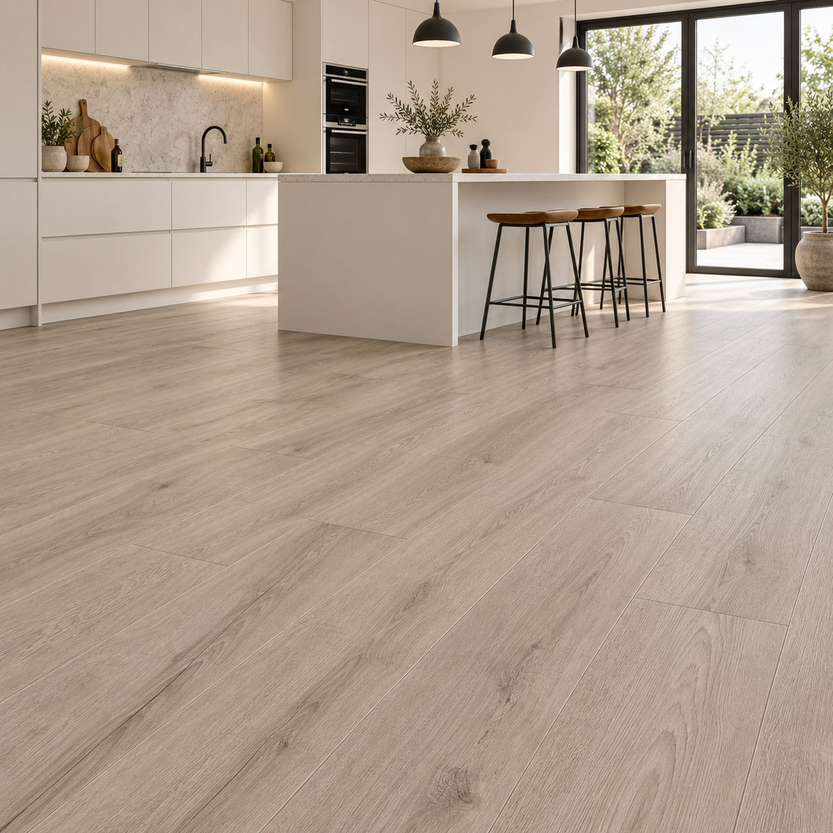 Stone Grey Oak Luxury Click Vinyl Flooring 6mm