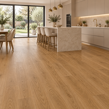 Caramel oak Luxury Click Vinyl Flooring 6mm
