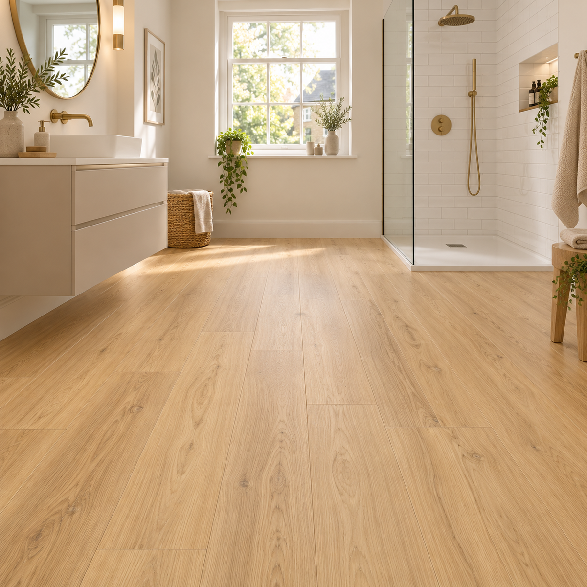 Golden Oak Luxury Click Vinyl Flooring 6mm