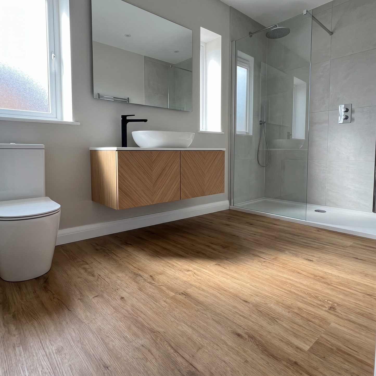Natural Oak Luxury Click Vinyl Flooring 5mm