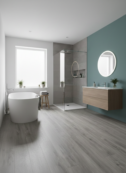 Azure Grey Luxury Click Vinyl Flooring 5mm