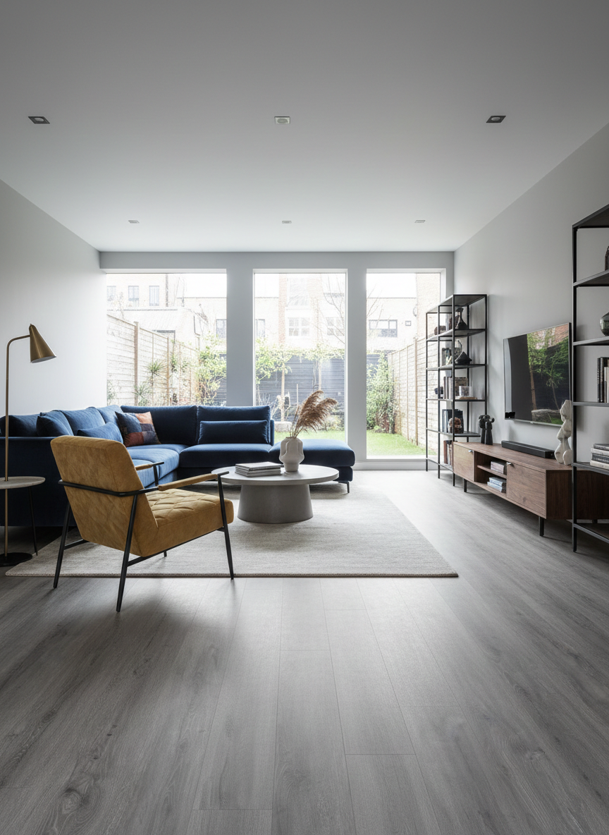 Azure Grey Luxury Click Vinyl Flooring 5mm